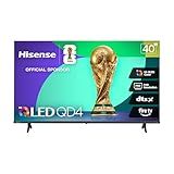 Hisense 40-Inch Class QD4 Series Hi-QLED FHD Smart Fire TV (40QD4QF, 2025 Model) - Quantum Dot Color, DTS Virtual: X, Alexa Built in, Slim Bezel Design