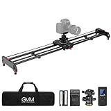 GVM 48"/120CM Carbon Fiber Motorized Camera Slider, Professional Camera Slider with Remote Control, Support Video Mode, Time Lapse Photography, Horizontal, Tracking and 120° Panoramic Shooting