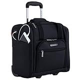 TPRC Smart Under Seat Carry-On Luggage with USB Charging Port, Black, Underseater 15-Inch