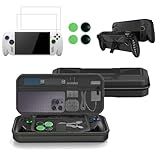 Uberwith Accessories Kit for ROG Xbox Ally / ROG Xbox Ally X (2025) Gaming Handheld With Carrying Case Protective Cover Case and 2 Pack Tempered Glass Screen Protector, 4 Thumb Grips