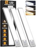 Under Cabinet Lighting Wireless, 10inch Motion Sensor Light Indoor, 3Pack