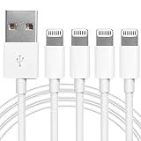 4Pack Original Apple MFi Certified Charger Lightning to USB Charging Cable Cord Compatible iPhone 14/13/12/11 Pro/11/XS MAX/XR/8/7/6s Plus,iPad Pro/Air/Mini,iPod Touch (3.3ft)