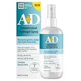 A+D Antimicrobial Hydrogel Spray – with Hypochlorous Acid, Removes Germs, Helps Heal Rashes & Irritations, Reduces Itch & Pain, Alcohol-Free, Non-Sting Formula, Safe for All Ages, 4oz
