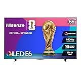 Hisense 65" E6 Cinema Series QLED 4K UHD Smart Fire TV (65E6QF, 2025 Model) - QLED, AI Light Sensor, Dolby Vision · Atmos, Voice Remote with Alexa, Motion Rate 120, HDR 10+ Adaptive, Game Mode Plus