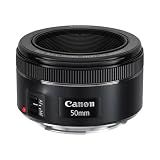 Canon EF 50mm f/1.8 STM Lens, Black, Compatible with Canon EOS DSLR Cameras