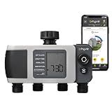 Orbit B-hyve XD 4-Port Smart Hose Watering Timer - App Controlled - Smart WeatherSense - Bluetooth Sprinkler Timer with Remote Control - Multi Outlet Yard Irrigation System - 24634