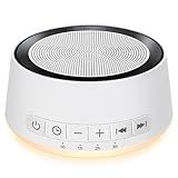 Sound Machine Night Light White Noise Machine with 30 Soothing Sounds 12 Colors Night Light Sleep Machine for Baby Kids Adults Brown Pink Nosie Machine with 32 Volume Levels for Office Home Travel