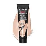 Revlon ColorStay Full Cover Longwear Matte Foundation, Heat & Sweat Resistant Lightweight Face Makeup, Ivory (110), 1.0 oz