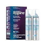 Women's Rogaine 5% Minoxidil Topical Foam, Unscented, 2 x 2.11 oz