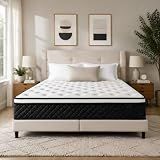 JELFUS Queen Mattress, 12 Inch Queen Size Mattress in a Box, Pocketed Coils