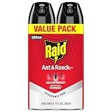 Raid Ant & Roach Killer, Fragrance Free Bug Killer for Home Use, Kills Bugs on Contact, 17.5 Oz, 2 Count