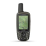 Garmin 010-02258-10 GPSMAP 64sx, Handheld GPS with Altimeter and Compass, Preloaded with TopoActive Maps, Black/Tan
