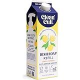 Cleancult Dish Soap Liquid Refill (32oz, 1 Pack) - Plant Based Cleaning Power - Dish Soap that Cuts Grease & Grime - Free of Harsh Chemicals - Uses 90% Less Plastic - Lemon Verbena
