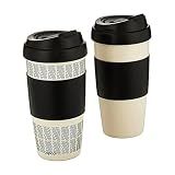 Copco 16 oz Double Wall Thermal Coffee Mugs Set of 2 Striped