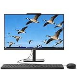 Lenovo 24 IdeaCentre All-in-One Desktop Computer for Home Office, 16GB DDR4 RAM, 512GB PCIe SSD, Intel Processor, Lifetime Office 365 for Web, FHD, WiFi 6, BT 5.2, RJ-45, HDMI, Ebony‌ Black, Win 11H
