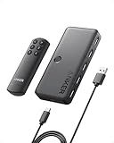 Anker HDMI Switch, 4K@60Hz HDMI Switcher, 4 in 1 Out with Smooth Finish, Supports HDR/3D/Dolby/DTS, Compatible with Laptops,PC,Xbox,PS5/PS4,Projector(Charger and Remote Control Batteries Not Included)