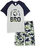 The Children's Place,Short Sleeve Top and Shorts 2 Piece Pajama Sets,Shout out Bro,Small