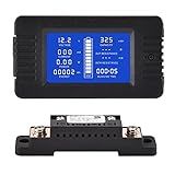 CGELE DC Multifunction Battery Monitor Meter with Shunt,0-200V,0-100A, LCD Display Digital Current Multimeter Voltmeter Ammeter for Cars RV Solar,Widely Applied to 12V/24V/48V RV/Car Battery…