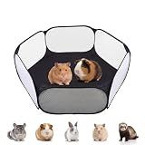 Small Animals Playpen, Portable Pop-up Open Interactive Pet Tent, Indoor Outdoor Fence for Rabbits, Guinea Pig, Hamster, Chinchillas, Kittens, Puppies