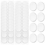 60 Pieces Clear Silicone Drum Dampeners Gel Pads for Tone Control