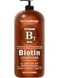 New York Biology Biotin Conditioner for Dry and Thin Hair – Clarifying Conditioner for Men and Women – Hydrating and Cleansing Hair and Scalp – 16.9 Fl Oz