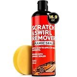 FAVIRZCE 500ml Car Scratch Remover for Vehicles: Automotive Swirls Rrepair Eraser Restorer & Polishing with Buffer Pad - Scratch Eraser Kit for Light Scratches Oxidation & Water Spots (16.9 fl oz)