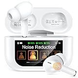 Bucephalus Wireless Earbuds with ENC Noise Cancelling, Bluetooth 5.4 Ear Buds, 48H Playtime & Bass Stereo Sound for Sports/Working, Compatible with iPhone/Android, Pad - Ivory White