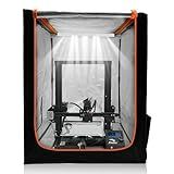 3D Printer Enclosure with LED Lighting, Fireproof Dustproof Tent Constant Temperature Protective Cover for Creality Ender 3 V3 SE/KE/Ender 3/Ender 3 Pro/Ender 3V2/Ender 3S1/Neo/Anycubic Elegoo, Medium