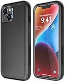Diverbox for iPhone 14 Case [Shockproof] [Dropproof] [Tempered Glass Screen + Camera Lens Protector] Heavy Duty Protection Phone Case Cover for iPhone 14 6.1inch