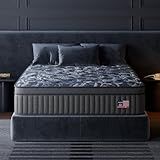 Huwesal Queen Mattress, 12 Inch Cooling Gel Hybrid Bed in a Box with Gel Memory Foam, Individually Wrapped Pocket Coils, Back Pain & Pressure Relief, Medium Firm Support,CertiPUR-US