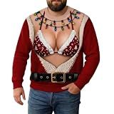 Christmas Sweaters Men Women 2026 Santa Funny Ugly Christmas Sweatshirts