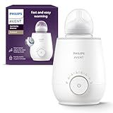 Philips Avent Premium Fast Bottle Warmer, with Smart Temperature Control, Water Bath Technology, Automatic Shut-Off, Model SCF358