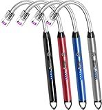4 Pack Candle Lighter Electric Rechargeable Arc Windproof Lighters Flexible Neck Long Rotate 360 Plasma Lighter USB Flameless Lighters Candles Grill BBQ