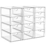 ARSTPEOE Acrylic 13-Drawer Storage & Makeup Organizer for Desk, Bath