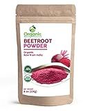 Organic Beet Root Powder | 8 oz or 226g | USDA Organic Approved, Raw and Non GMO | Nitric Oxide Booster, Increases Stamina and Circulation | Vegan | 100% Raw from India, by SHOPOSR(8oz)