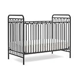 Delta Children Darcy 4-in-1 Metal Convertible Crib, Charcoal Grey