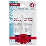 Aquaphor Lip Repair Ointment, Moisturizing Lip Balm Pack, Relieves Dryness, Holiday Gifts for Self Care, 0.35 Tube, Pack of 2
