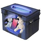 uvcoolplunge UV Sanitizer Box, 12L Portable Sanitizing and Cleaning Machine with 3-Level Timer, Foldable UV Cleaner Box for Toys, Mask, Towel, Key, UV Cleaning Machine Ozone Free