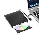 External Blu Ray Drive, Support 50G Disc Read/Write Bluray Drives, Portable 3D Blu Ray Burner with USB 3.0 and Type-C, Blu Ray Reader Suitable for Windows XP/7/8/10/11 MacOS for Laptop, Desktop, Mac