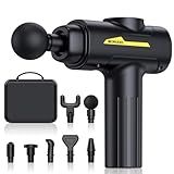 Deity Massage Gun,Massage Gun Deep Tissue for Pain Relief with 7 Massage Heads & 6 Speeds and Carrying Case (Black)