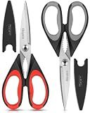 iBayam Kitchen Scissors Shears All Purpose Heavy Duty, Protective Sheath