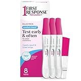 FIRST RESPONSE Comfort Check Pregnancy Test, 8 Count, Pink & White
