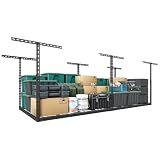 TOPIRON 3x8 FT Overhead Garage Storage Rack,750LBS Weight Capacity