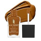 Black Radiance Color Perfect Liquid Full Coverage Foundation Makeup, Deep Amber, 1 Ounce