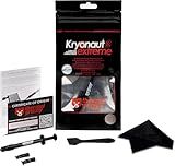Thermal Grizzly Kryonaut Extreme The High Performance CPU Thermal Paste for Cooling All Processors, Graphics Cards, Heat Sinks in Computers & Consoles with Extra Cloth, Pads & Spatula (2 Gram)