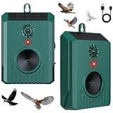 2026 Solar Ultrasonic Bird Repellent Devices Bird Repeller Outdoor 2 Pack
