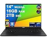 ASUS Vivobook S 14 Laptop for Creator Designer Business Professional Lightweight 14" OLED AI-Powered Intel 8-core Ultra 5 226v (>Ultra 7 155H) 16GB RAM 2TB SSD Win11Pro ICP Hub Copilot+ PC