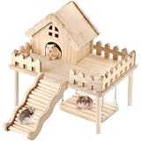 Hamster Play Wooden Platform Size: 10.83 * 7.68 * 11.42 inches