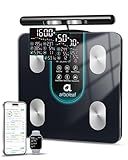 arboleaf Smart Scale for Body Weight, 8-Electrode Dual-Frequency BIA Bathroom Scale with 7-in-1 Display for BMI Body Fat Muscle Mass, Segmental Full Body Composition Analyzer, 50+ Metrics in App