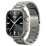 Spigen Modern Fit Designed For Apple Watch Band Compatible with Ultra 3/2/1 49mm, Series 11/10 46mm, 9/8/7 45mm, SE3/SE2/SE/6/5/4 44mm, 3/2/1 42mm - Natural Titanium